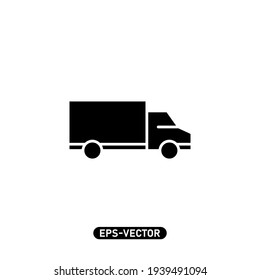 Truck icon vector illustration logo template for many purpose. Isolated on white background.