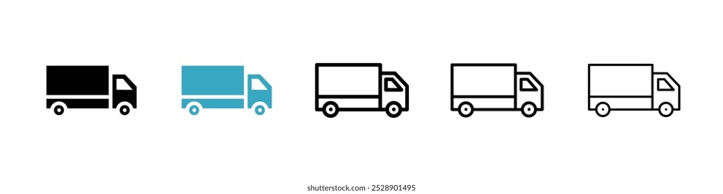 Truck icon vector illustration set