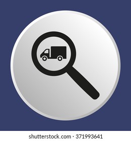 Truck icon, vector illustration.Flat design 
