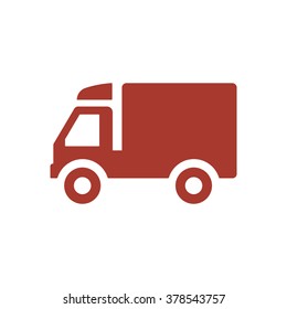 Truck icon, vector illustration.Flat design style