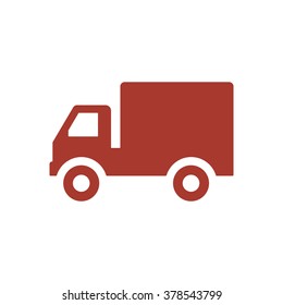 Truck icon, vector illustration.Flat design style