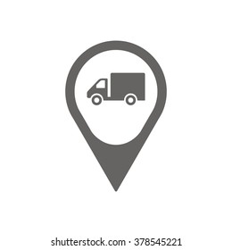 Truck icon, vector illustration.Flat design style