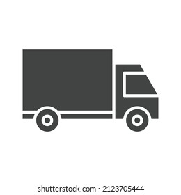 Imagen vectorial de icono del camión. También se puede usar para Fitness físico. Adecuado para aplicaciones móviles, aplicaciones web y medios impresos.