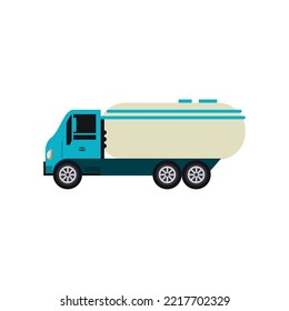 LKW-Symbol, Vektorgrafik, weiß, Hintergrund