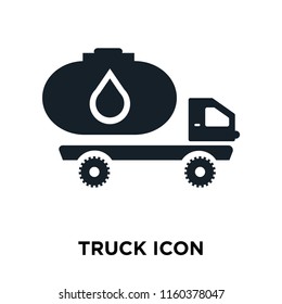 Truck icon vector isolated on white background, Truck transparent sign
