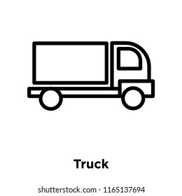 Truck icon vector isolated on white background, Truck transparent sign , office symbols