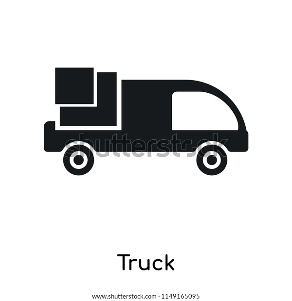 Truck icon vector isolated\
on white background for your web and mobile app design, Truck logo\
concept