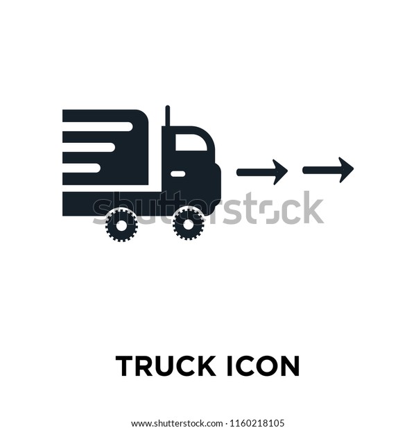 Truck icon vector isolated on white background,\
Truck transparent sign