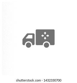 Truck icon Vector icon . Lorem Ipsum Illustration design