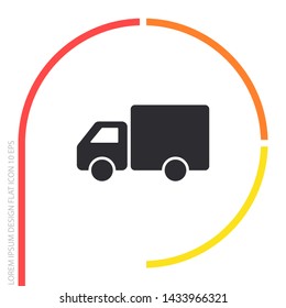 Truck icon Vector icon . Lorem Ipsum Illustration design