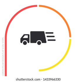 Truck icon Vector icon . Lorem Ipsum Illustration design