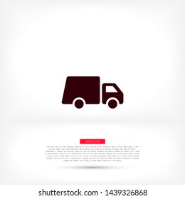 Truck icon Vector icon . Lorem Ipsum Illustration design
