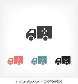 Truck icon Vector icon . Lorem Ipsum Illustration design