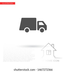 Truck icon Vector icon . Lorem Ipsum Illustration design