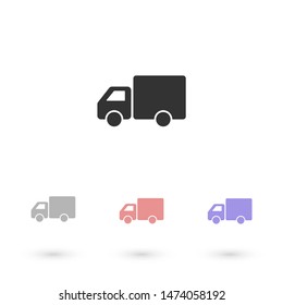 Truck icon Vector icon . Lorem Ipsum Illustration design