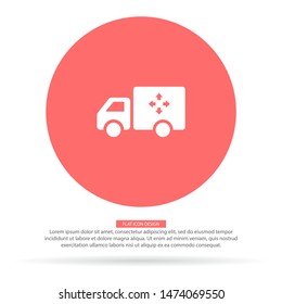 Truck icon Vector icon . Lorem Ipsum Illustration design