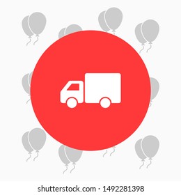 Truck icon Vector icon . Lorem Ipsum Illustration design