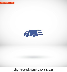 Truck icon Vector icon . Lorem Ipsum Illustration design