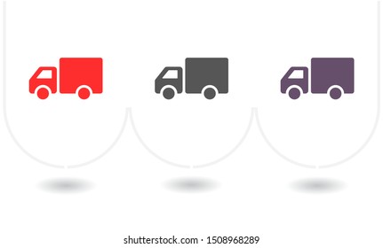 Truck icon Vector icon . Lorem Ipsum Illustration design