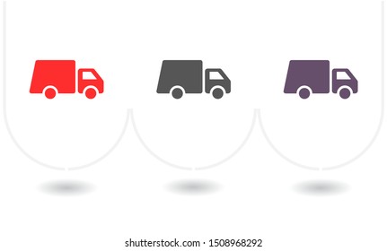 Truck icon Vector icon . Lorem Ipsum Illustration design
