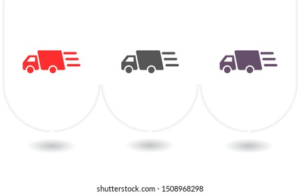 Truck icon Vector icon . Lorem Ipsum Illustration design