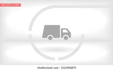 Truck icon Vector icon . Lorem Ipsum Illustration design