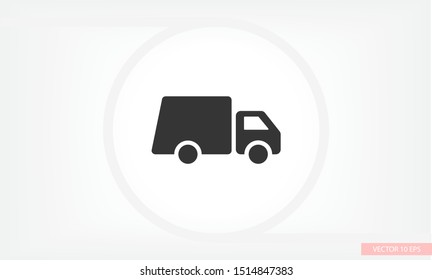Truck icon Vector icon . Lorem Ipsum Illustration design