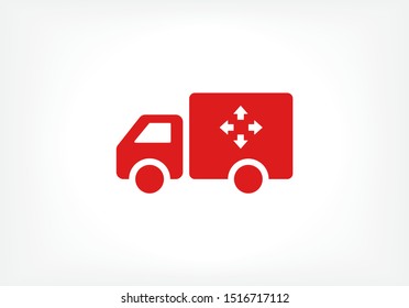 Truck icon Vector icon . Lorem Ipsum Illustration design