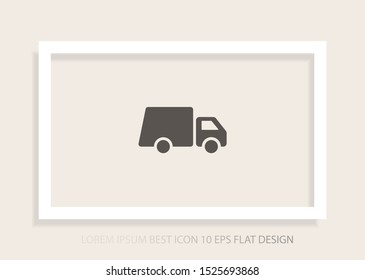 Truck icon Vector icon . Lorem Ipsum Illustration design