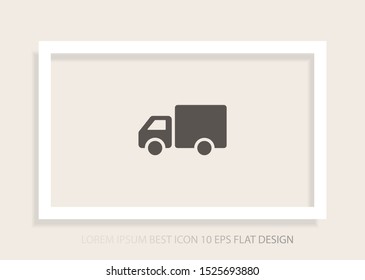 Truck icon Vector icon . Lorem Ipsum Illustration design