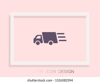 Truck icon Vector icon . Lorem Ipsum Illustration design