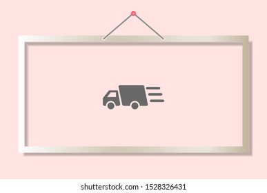 Truck icon Vector icon . Lorem Ipsum Illustration design