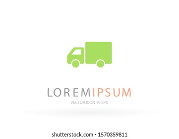 Truck icon Vector icon . Lorem Ipsum Illustration design