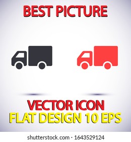 Truck icon Vector icon . Lorem Ipsum Illustration design