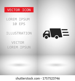 Truck icon Vector icon . Lorem Ipsum Illustration design