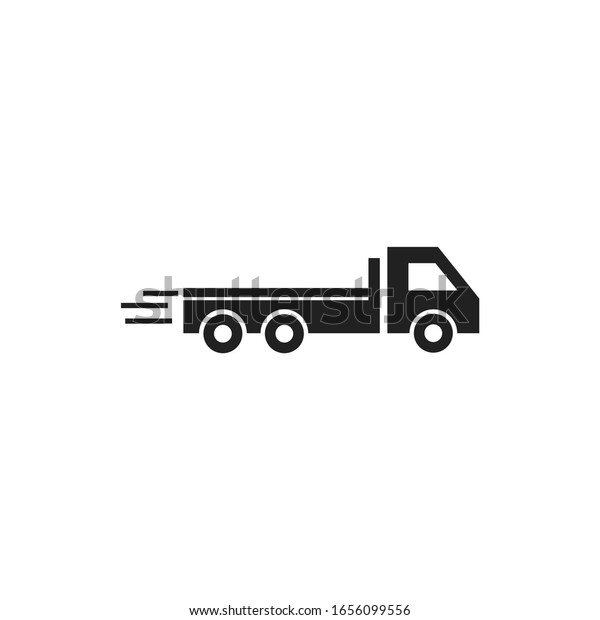 truck Icon\
vector sign isolated for graphic and web design. truck symbol\
template color editable on white\
background.