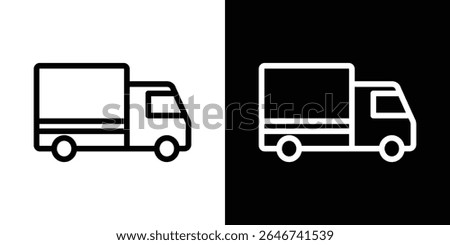 Truck icon vector simple element illustration editable
