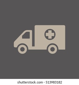   Truck  icon  vector, symbol, isolated, flat  design.