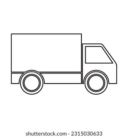 truck icon vector template illustration logo design