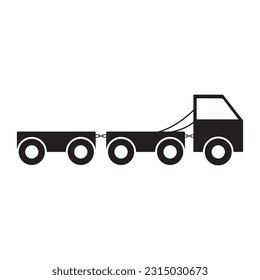 diseño del logotipo de la ilustración de la plantilla del vector de icono de camión