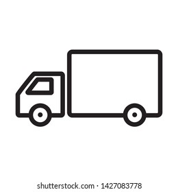 truck icon vector in trendy style template
