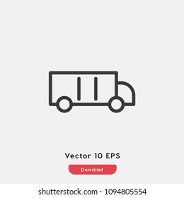 Truck icon vector, van symbol.Modern flat symbol for web and mobile apps