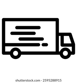 truck icon vector for web and mobile app on white background