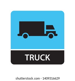 Truck icon for web and mobile