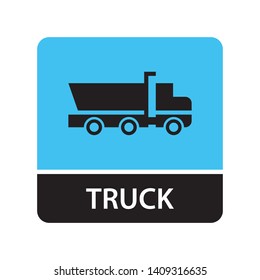 Truck icon for web and mobile