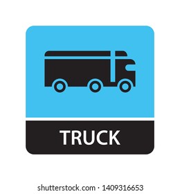 Truck icon for web and mobile