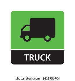 Truck icon for web and mobile