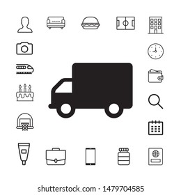 Truck icon for web and mobile