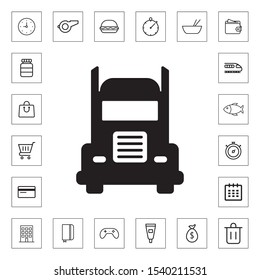 Truck icon for web and mobile