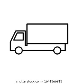 truck icon with a white background